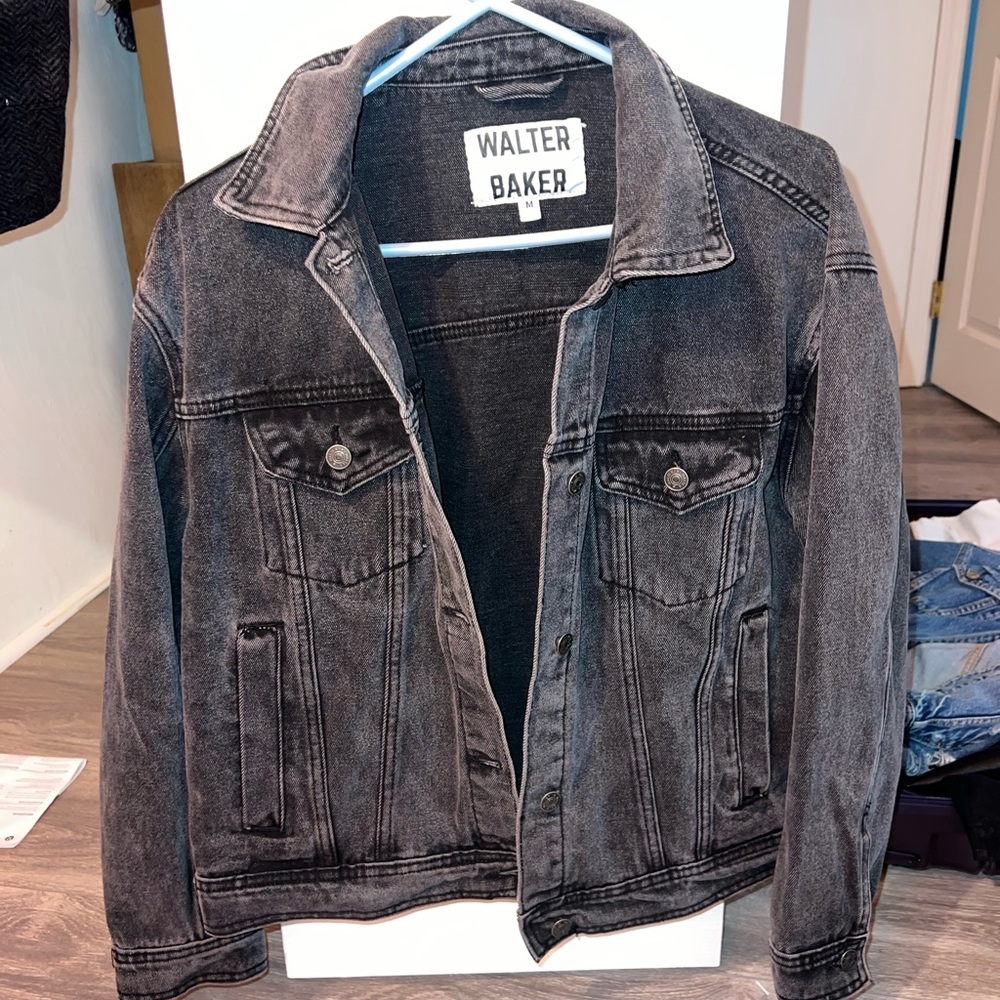 Walter Baker black denim jacket